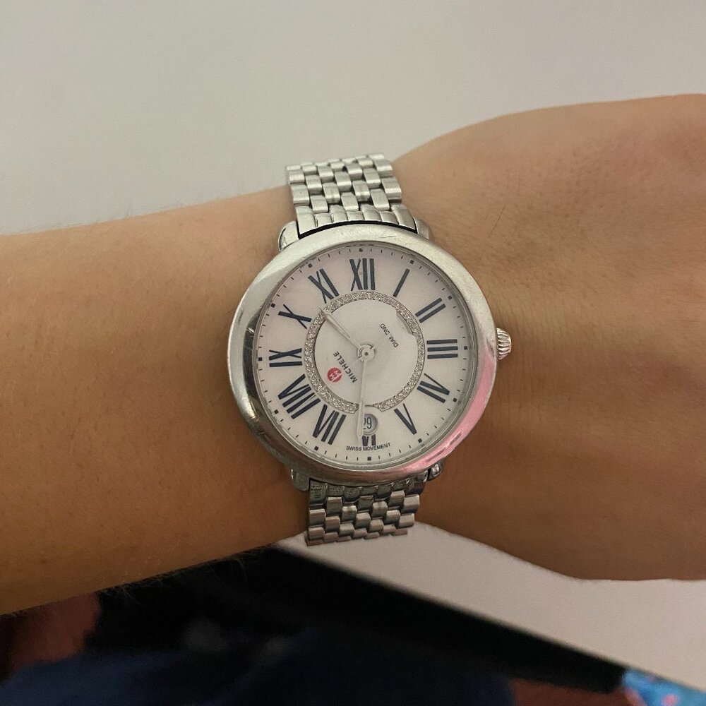 Michele Stainless Steel Serein Watch